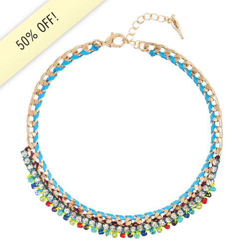 Beaded + Braided Collar Necklace